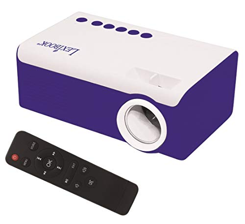Mini Videoproiettore Hd, Home Cinema, Altoparlante Integrato, Telecomando Incluso, Connettività Hdmi / Usb / Av / Micro Sd, Blu / Bianco, Prj150