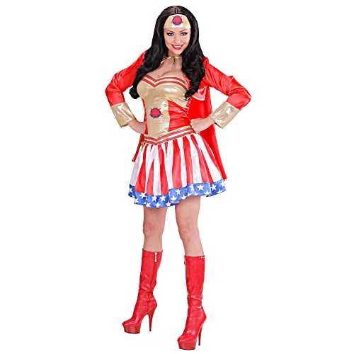 "Super Hero Girl" (Dress With Cape, Headpiece) - (S)