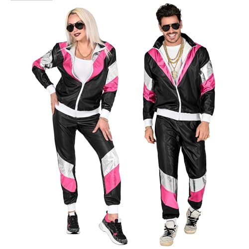 "80'S Shining Leatherlook Shell Suit" (Jacket, Pants) - (Xl)