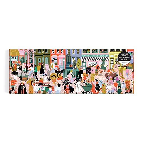 Galison 9780735371972 Fall Parade Aliens Jigsaw Puzzle, Multicoloured, 1000 Pieces