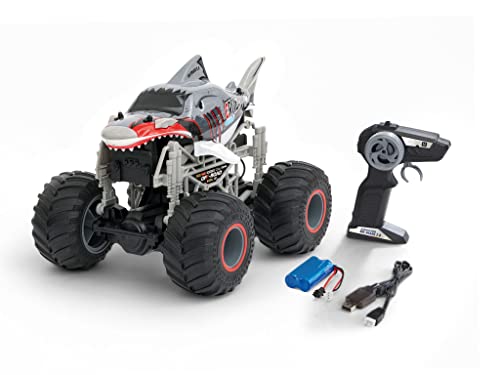 Revell Control Rc Monster Truck Big Shark 2.0 I Scala 1:16 I Cool Effetto Squalo I Grandi Strisce Mostri I Telecomando 2.4 Ghz Per Azione Multiplayer
