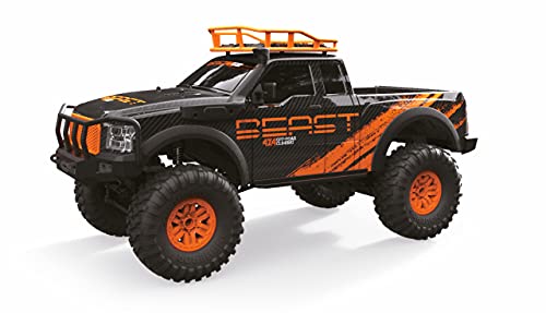 Amewi Dirt Climbing Beast Pick-Up Crawler 4Wd 1:10 Rtr, Nero/Arancione