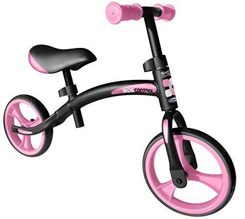 Stamp Running Bike/Bicicletta – Black/Pink – Skids Control, Bambine, Nero/Rosa, 10