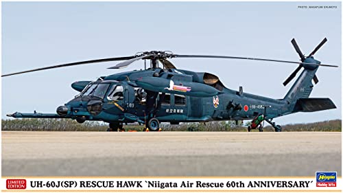 Hasegawa-1/72 Uh-60 Hawk, Niigata Air Rescue Modellino Di Montaggio, Multicolore, 602438