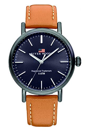 River Woods Orologio Analogico Quarzo Uomo Con Cinturino In Pelle Rw420031