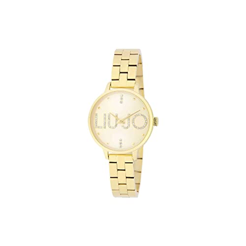 Orologio Donna Solo Tempo Liu Jo Couple Plus Dorato Acciaio Con Cristalli Tlj2040