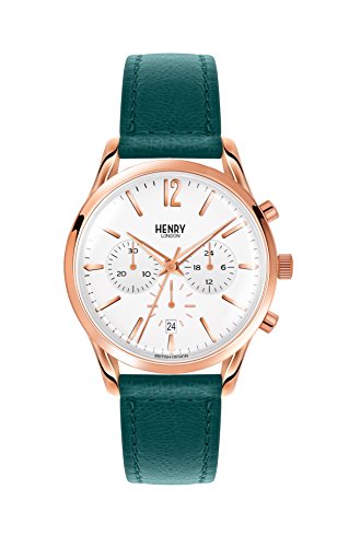 Henry London Orologio Cronografo Quarzo Unisex Adulto Con Cinturino In Pelle Hl39-Cs-0144