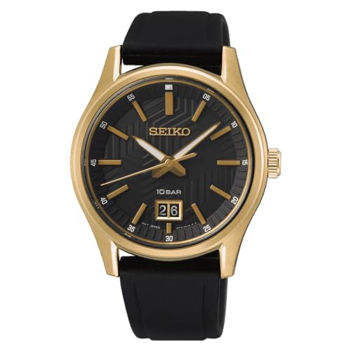 Seiko Orologio Analogico Al Quarzo Uomo Con Cinturino In Silicone Sur560P1