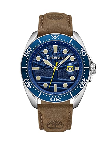 Timberland Orologio Analogueico Quarzo Uomo Con Cinturino In Pelle Tdwgb2230604