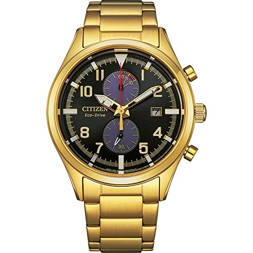 Citizen Orologio Cronografo Al Quarzo Giapponese Uomo Con Cinturino In Acciaio Inossidabile Ca7022-87E