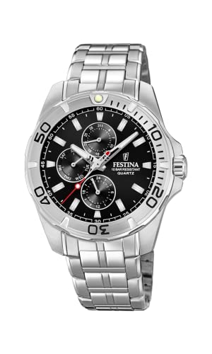 Festina Orologio Multi-Quadrante Quarzo Uomo Con Cinturino In Acciaio Inox F20445/3