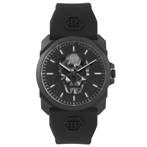 Philipp Plein Orologio Analogico Al Quarzo Uomo Con Cinturino In Silicone Pwlaa0422