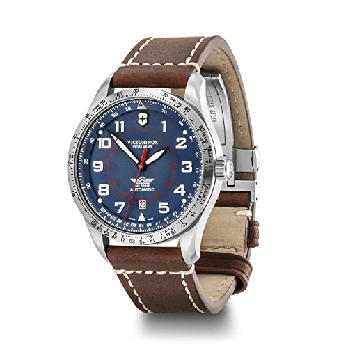 Victorinox Uomo Airboss Mechanical - Orologio Automatico In Acciaio Inossidabile/Pelle Fabbricato In Svizzera 241887