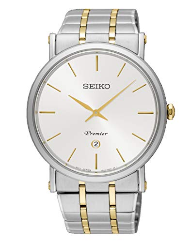 Seiko Orologio Analogico Quarzo Uomini Con Cinturino In Acciaio Inox Skp400P1