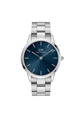 Daniel Wellington Orologio Iconic Link Arctic Uomo, 40Mm Orologio Da Uomo, Dw Classico Acciaio Inox (316L) Argento Orologio Uomo