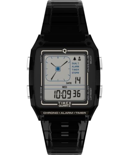 Timex Orologio Digitale Al Quarzo Unisex-Adulto Con Cinturino In Plastica Tw2W45000