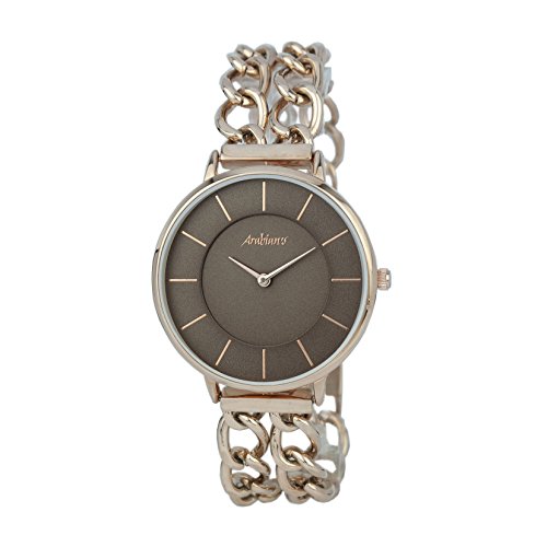 Arabians Orologio Analogico Quarzo Donna Con Cinturino In Acciaio Inox Dba2243M