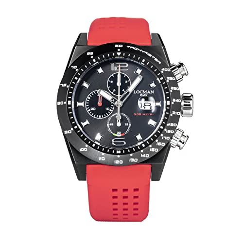 Locman Orologio Cronografo Uomo Stealth Classico Cod. 0219K01A-Bkbknks2R