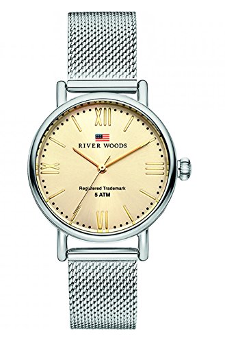 River Woods Orologio Analogico Quarzo Donna Con Cinturino In Acciaio Inox Rw340035