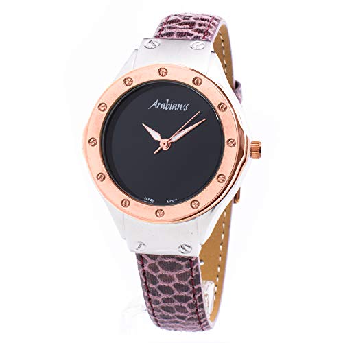 Arabians Orologio Donna Analogico Al Quarzo Con Cinturino Pelle Di Vitello Dpa2167M