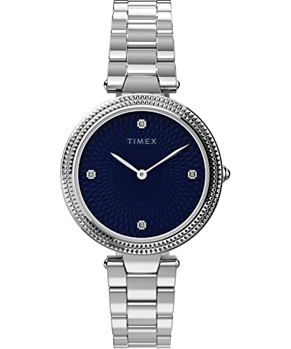 Timex Orologio Analogico Al Quarzo Donna Con Cinturino In Acciaio Inossidabile Tw2V24000