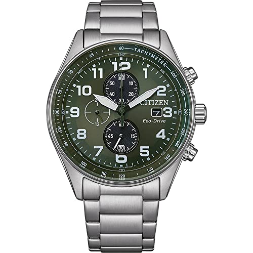 Citizen Orologio Cronografo Eco-Drive Uomini Con Cinturino In Acciaio Inossidabile Ca0770-72X