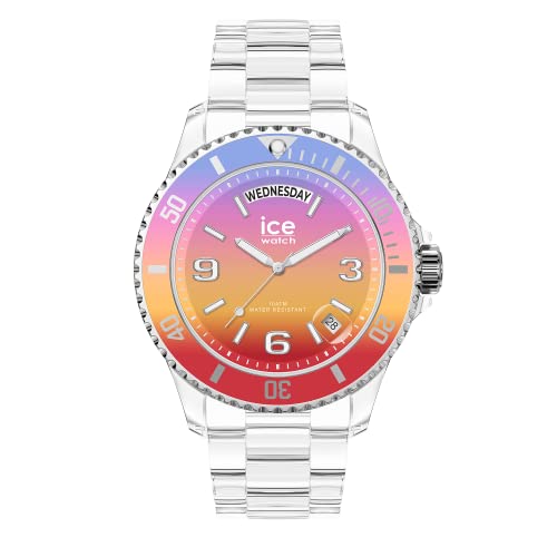 Ice-Watch - Ice Clear Sunset Energy - Orologio Multicolore Da Donna Con Cinturino In Plastica - 021436 (Medium)