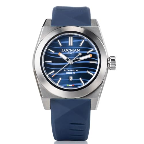 Locman Orologio Uomo Nuovo Stealth Titanio Blu