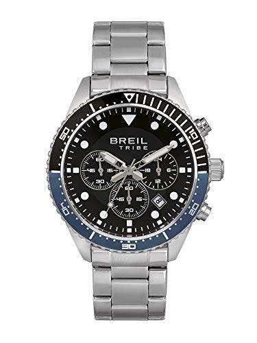 Breil, Collezione Sail, Orologio Uomo, Cronografo In Acciaio, Movimento Pe902 Sunon, Indici E Sfere Con White Luminous, Chiusura Con Pulsanti E Fermag