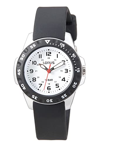 Lorus Orologio Analogueico Quarzo Bambini E Ragazzi Con Cinturino In Silicone Rrx53Hx9