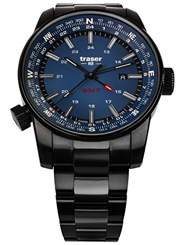 Traser Orologio Analogueico Quarzo Uomo Con Cinturino In Acciaio Inox 109524