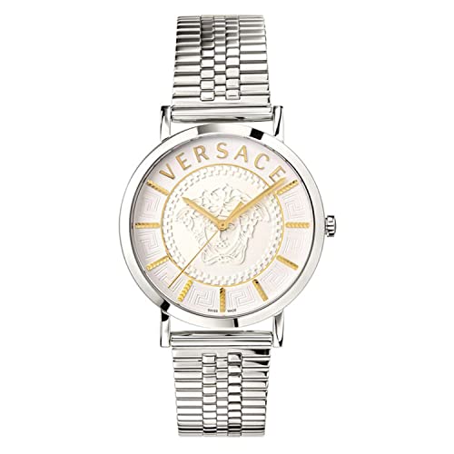 Versace Orologio Vej400421, Argento, Argento