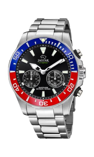 Jaguar J888/4 Orologio Da Uomo Della Collezione Connected, Cassa Da 45,7 Mm, Nero Con Cinturino In Acciaio