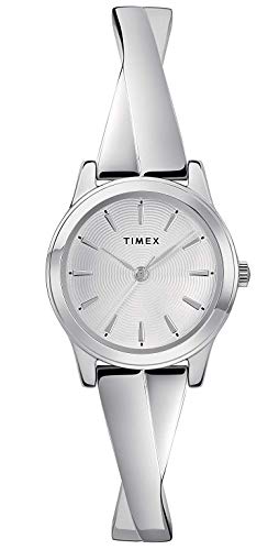 Timex Orologio Analogico Quarzo Donna Con Cinturino In Acciaio Inox Tw2R98700
