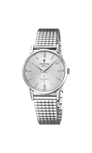 Festina Orologio Analogico Quarzo Donna Con Cinturino In Acciaio Inox F20256-1