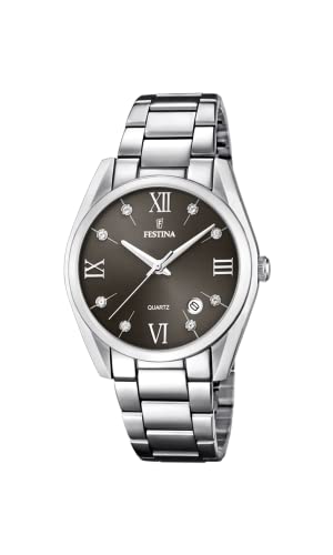 Festina Orologio Analogico Quarzo Donna Con Cinturino In Acciaio Inox F16790/F