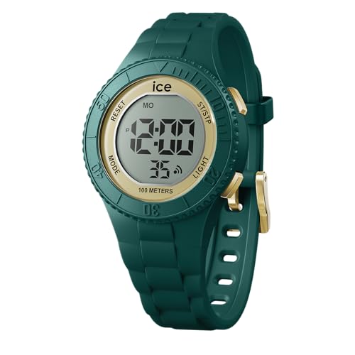 Ice-Watch Orologio Con Cinturino In Silicone 021619, Verde (Verdigris Gold)