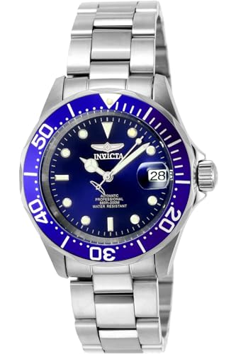 Invicta Pro Diver - Orologio Da Uomo In Acciaio Inossidabile Con Movimento Automatico - 40 Mm, Argento / Blu