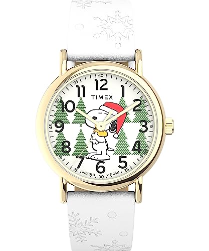 Timex Orologio Al Quarzo Unisex-Adulto Con Cinturino In Pelle Tw2W24100