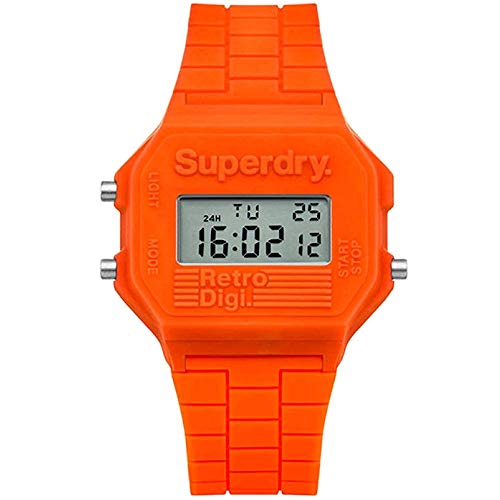 Superdry Orologio Digitale Quarzo Unisex Adulto Con Cinturino In Silicone Syl201O