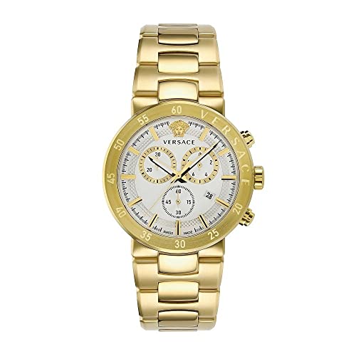 Versace Orologio Da Uomo, Cronografo Urban Mystique, 43 Mm, Vepy008 20, Bracciale