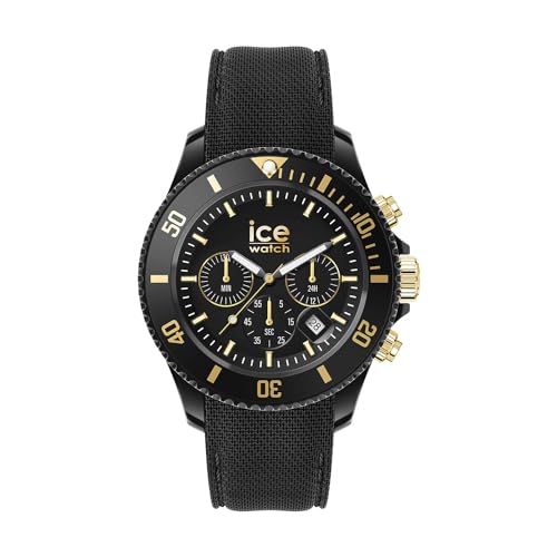 Ice-Watch - Ice Chrono Black Gold - Orologio Nero Da Uomocon Cinturino In Plastica - 021602 (Medium)