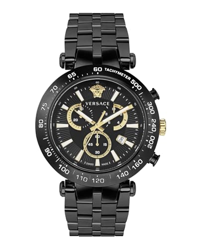 Versace Orologio Analogico Al Quarzo Uomo Con Cinturino In Acciaio Inox Vejb00722