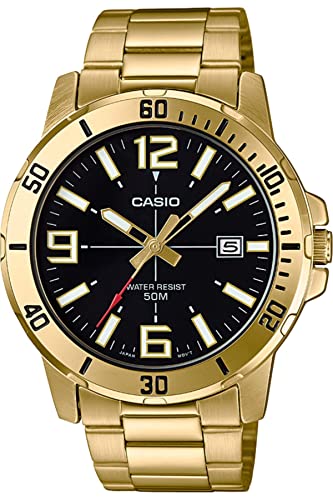 Orologio Da Polso Casio Casual Analogico Quartz In Acciaio Nuovo Mtp-Vd01G-1B