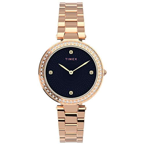 Timex Orologio Analogico Al Quarzo Donna Con Cinturino In Acciaio Inossidabile Tw2V24600
