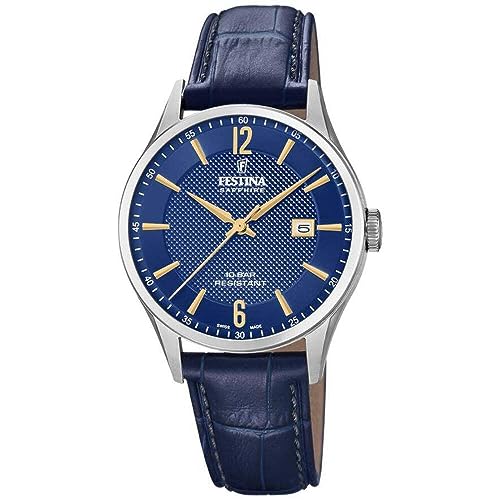 Festina Orologio Analogueico Quarzo Unisex-Adulti. Con Cinturino In Pelle F20007/3