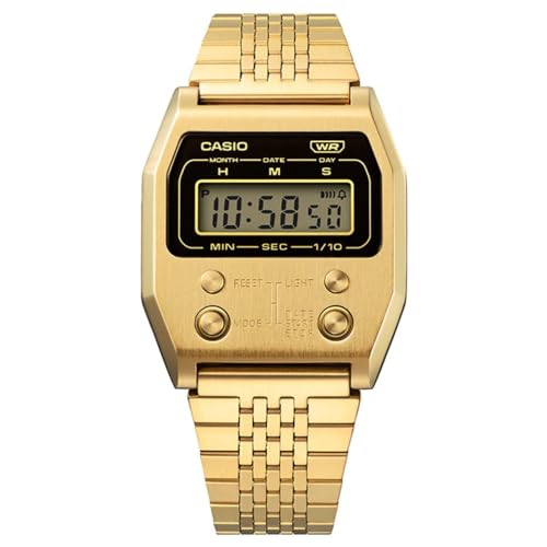 Casio Orologio Vintage Digitale Acciaio Oro A1100G-5Ef