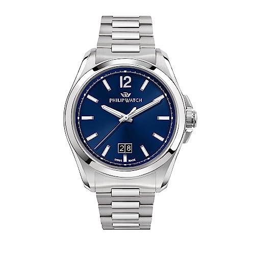 Philip Watch Amalfi Orologio Uomo Tempo E Data In Acciaio - R8253218002