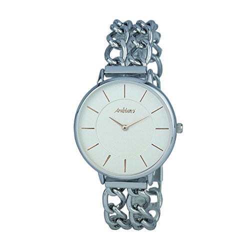 Arabians Orologio Analogico Quarzo Donna Con Cinturino In Acciaio Inox Dba2243W