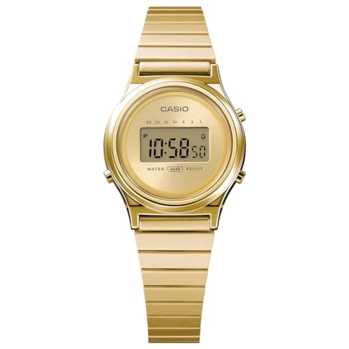 Casio Orologio Mini Analogico Acciaio Oro La700Weg-9Aef